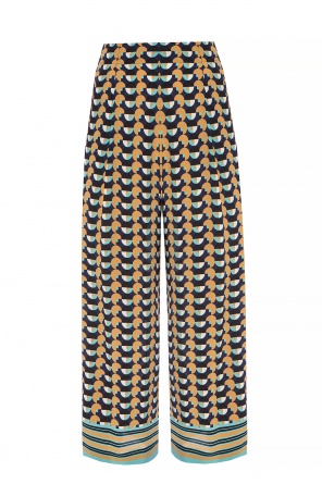 Patterned silk trousers od Etro