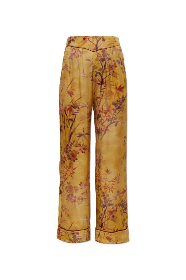 Trousers with a botanical motif od forte_forte