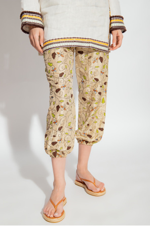 Tory Burch Silk one-shoulder trousers