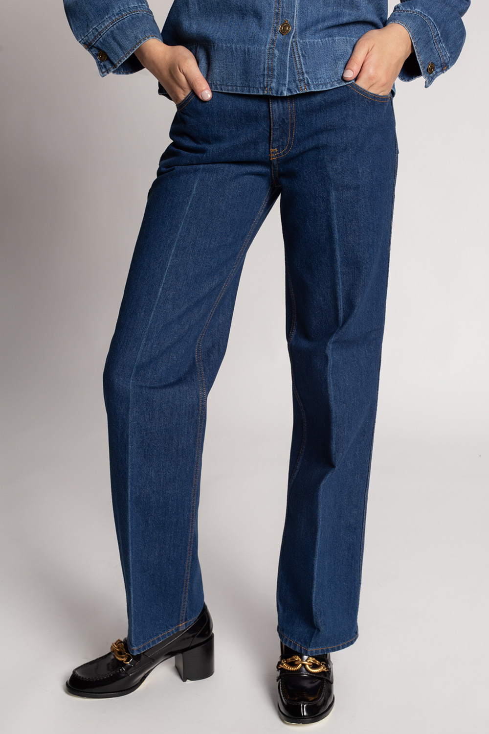 Victoria Beckham mid-rise boyfriend jeans