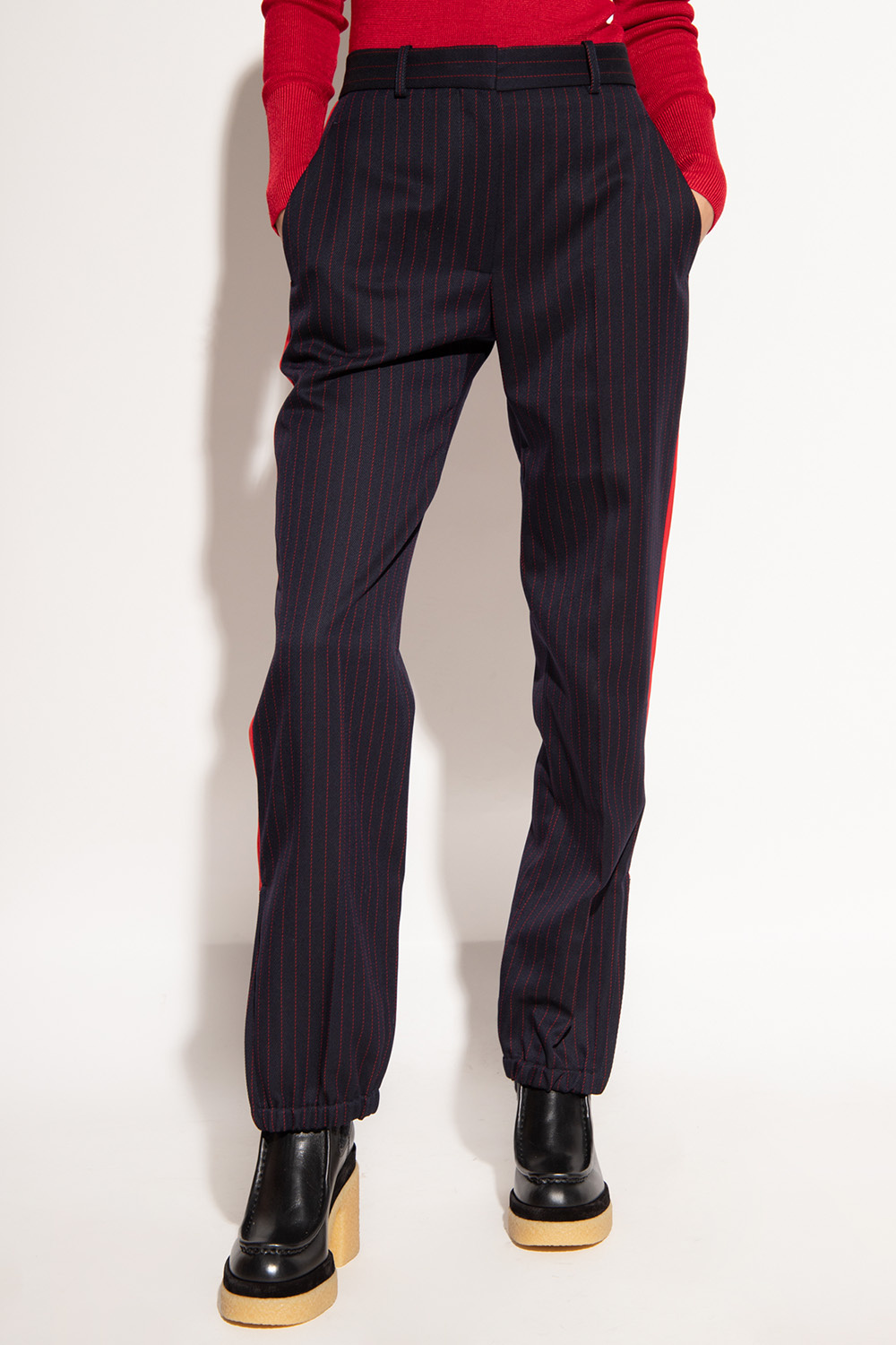 Victoria Beckham DONDUP trousers with side stripes