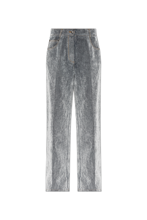 Velvet-Finish Jeans