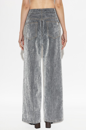 forte_forte Velvet-Finish Jeans
