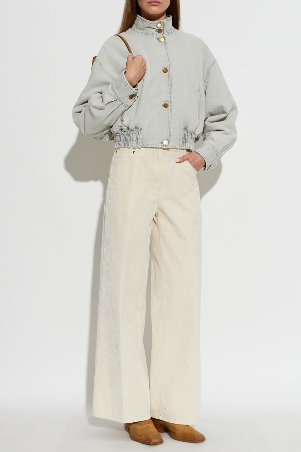 forte_forte Velvet Straight-Leg Pants