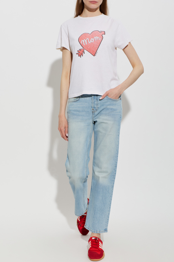 RE/DONE ‘Slim Straight Crop’ jeans