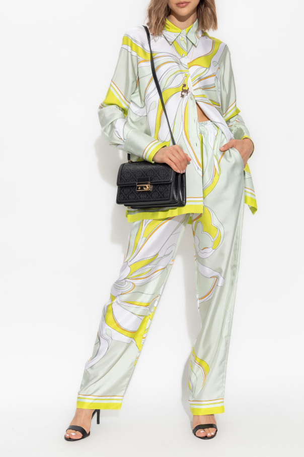 Tory Burch Silk trousers with print