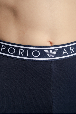 Emporio Armani Cotton leggings with logo