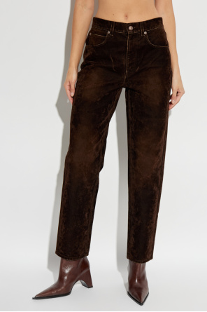 Tory Burch Jeans with a velvet finish