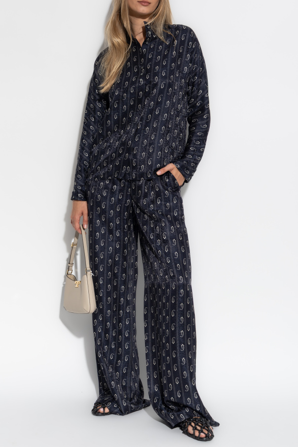 Tory Burch Patterned wide-leg trousers