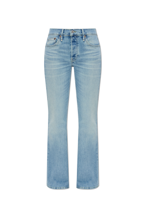 Jeans with flared legs
