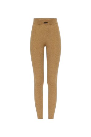 Leggings con parche con logo