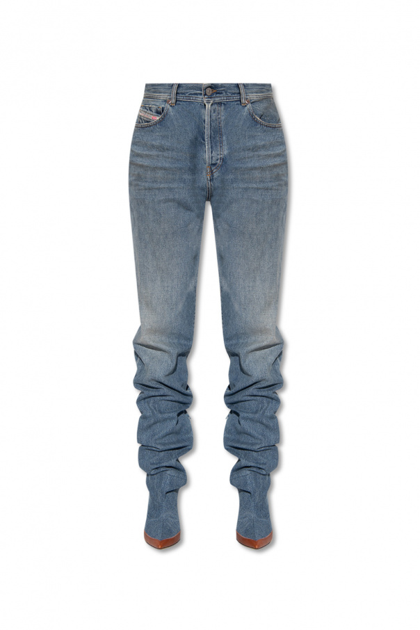 Diesel Calça Jeans Feminina Arauto Modelagem Clássica