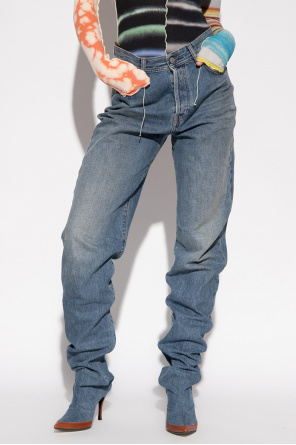 Diesel Calça Jeans Feminina Arauto Modelagem Clássica