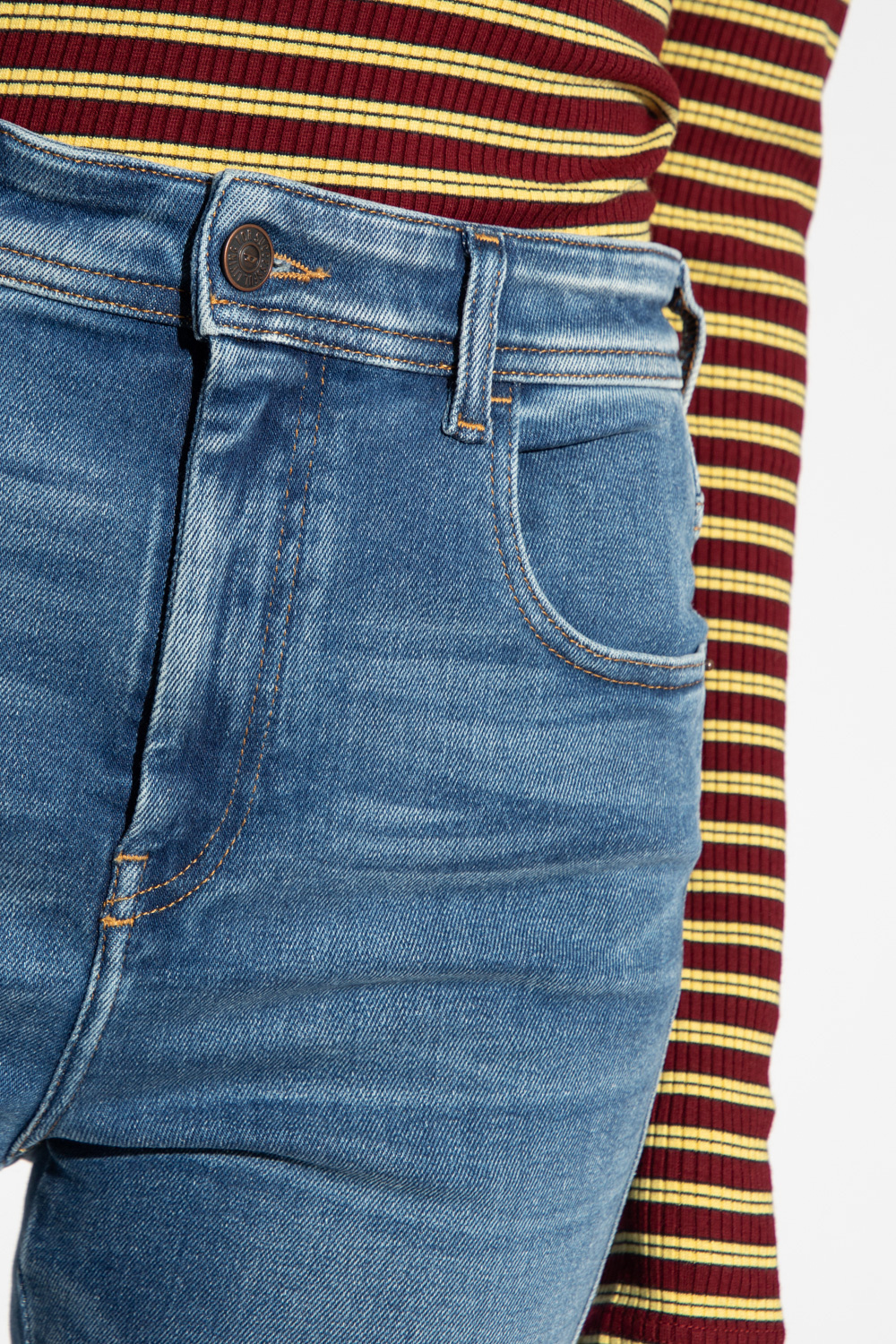 Diesel ‘1984 SLANDY HIGH’ Threadbare jeans