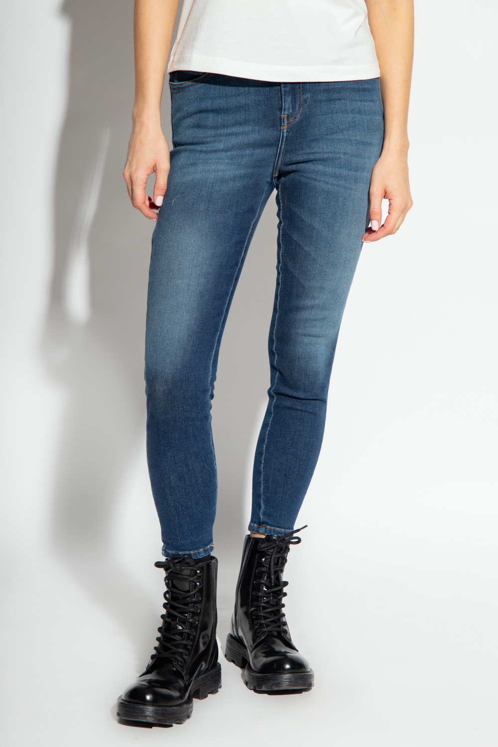 HIGH L.32' jeans Diesel - GenesinlifeShops Sweden - Beautiful navy leggings  for baby girl - Navy blue '1984 SLANDY