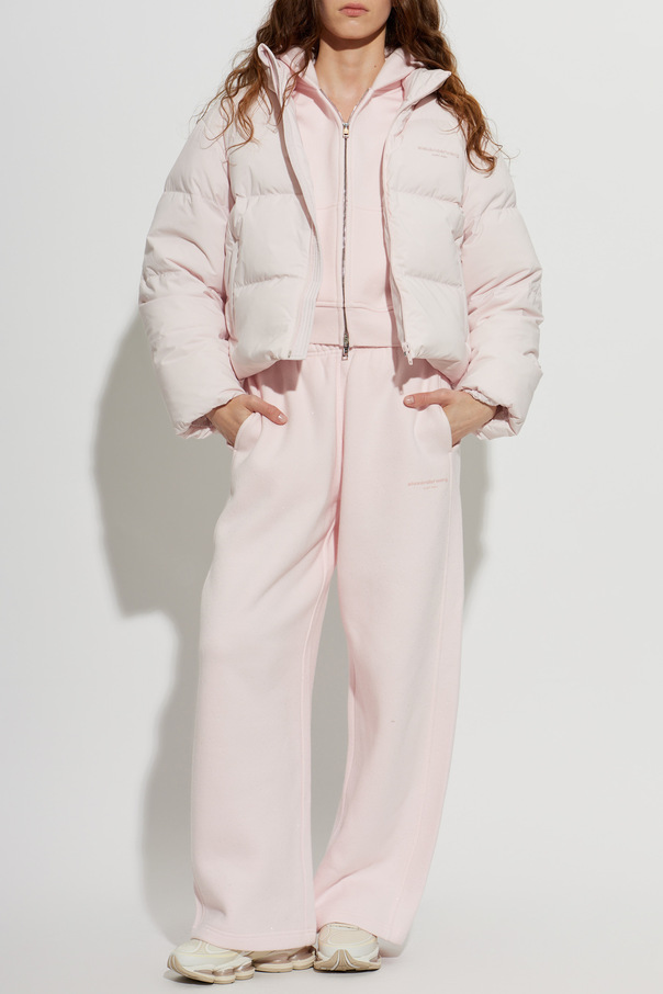 Alexander Wang Pantalones de chándal con lentejuelas brillantes