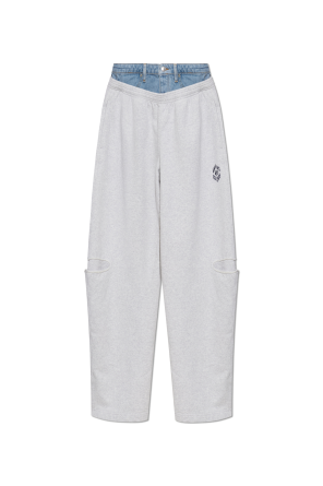 Pantalones de chándal de pierna ancha