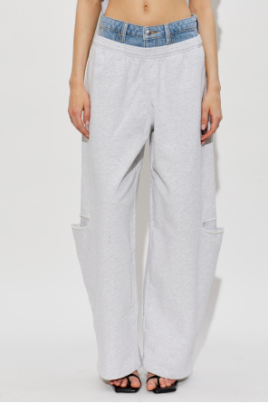 Alexander Wang Pantalones de chándal de pierna ancha