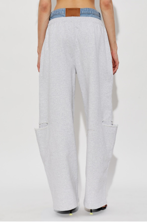 Alexander Wang Pantalones de chándal de pierna ancha