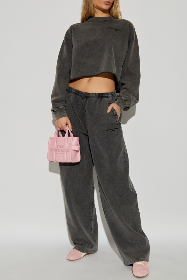 Alexander Wang Pantalones deportivos con logo bordado