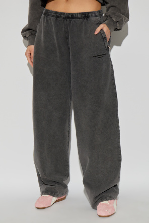 Alexander Wang Pantalones deportivos con logo bordado