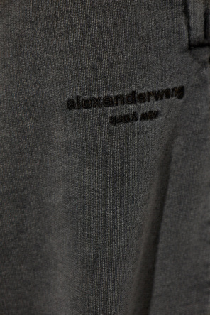 Alexander Wang Pantalones deportivos con logo bordado