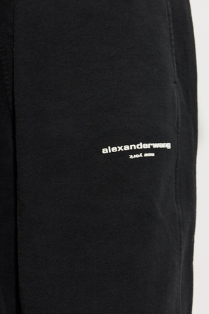 Alexander Wang Teplákové nohavice s vypuklým logom