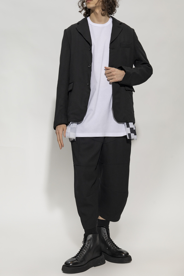 Comme des Garçons Black Relaxed-fitting Footbed trousers