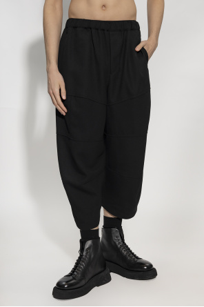 Comme des Garçons Black Relaxed-fitting Footbed trousers