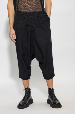 Comme des Garçons Black Relaxed-fitting Ziernaht trousers