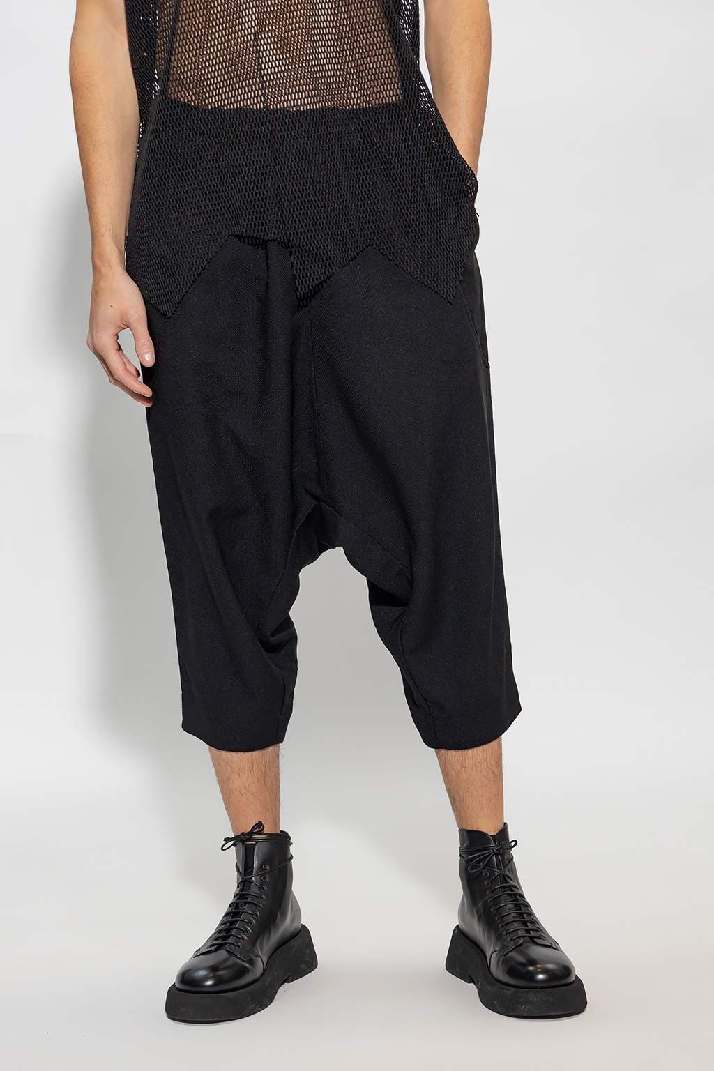 Comme des Garçons Black Relaxed-fitting brushed trousers