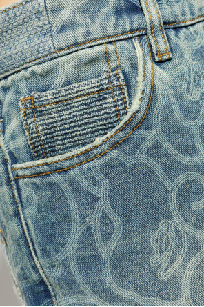 A BATHING APE® Jeans mit Muster