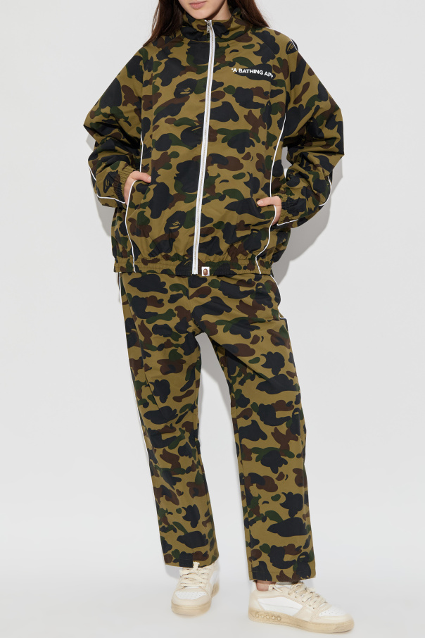 A BATHING APE® Trousers with a camo motif
