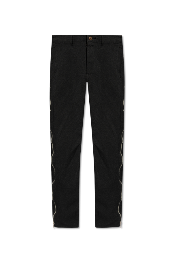 Comme des Garçons Black Trousers with zips