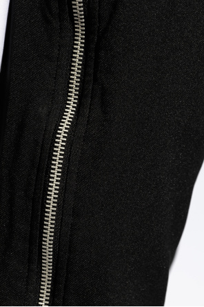 Comme des Garçons Black Spodnie z wszytymi zamkami