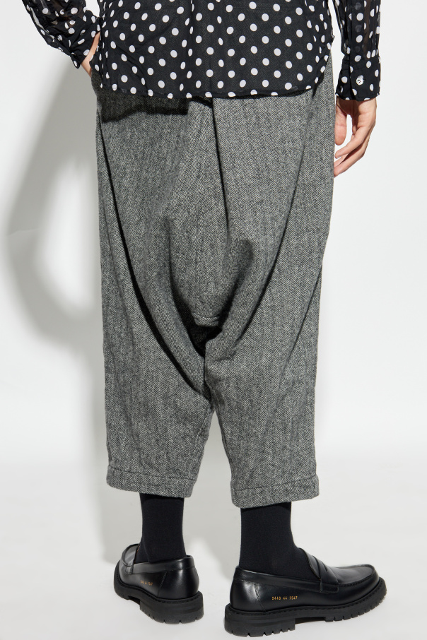 Comme des Garçons Black Wool Trousers