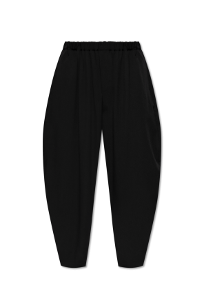 Wool loose-fit trousers
