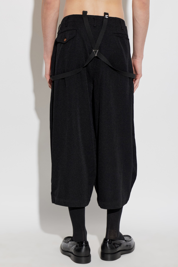 Comme des Garçons Black Trousers with detachable suspenders