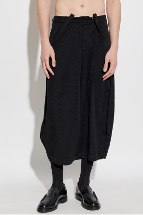 Comme des Garçons Black Trousers with detachable suspenders