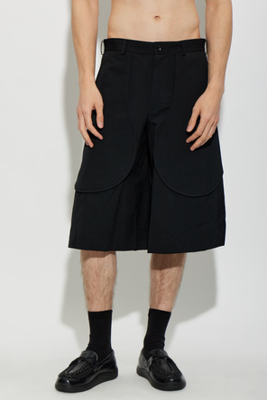 Comme des Garçons Black Wide-leg shorts