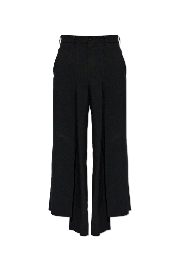 Comme des Garçons Black Spodnie o asymetrycznym kroju