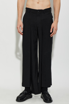 Comme des Garçons Black Spodnie o asymetrycznym kroju