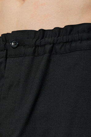 Comme des Garçons Black Spodnie z rozszerzanymi nogawkami