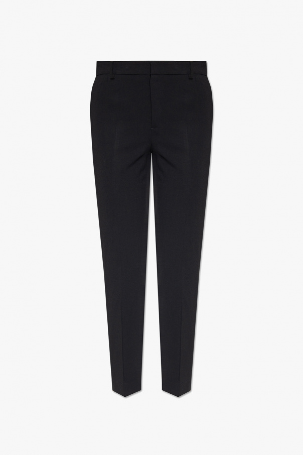 Red Valentino Pleat-front Bardot trousers