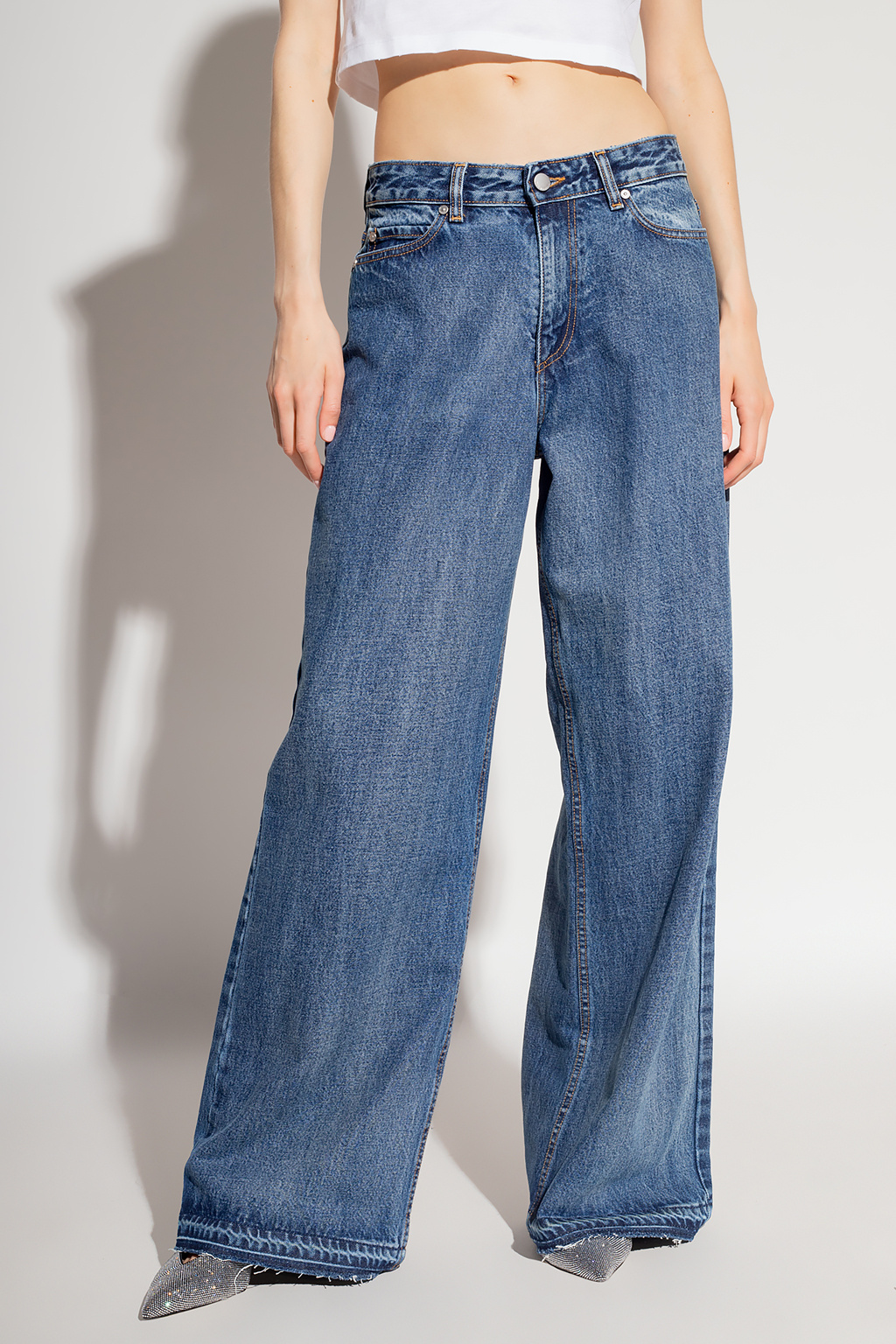 Red valentino pointed-toe Jeans with pockets