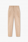 trousers with an embroidered logo gucci trousers
