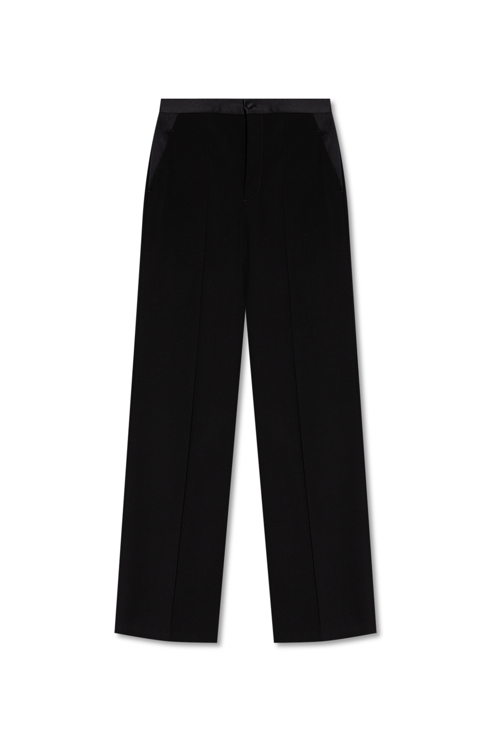 Red drawstring valentino Pleat-front trousers