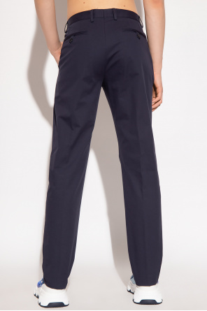 Etro Cotton pleat-front Pullover trousers