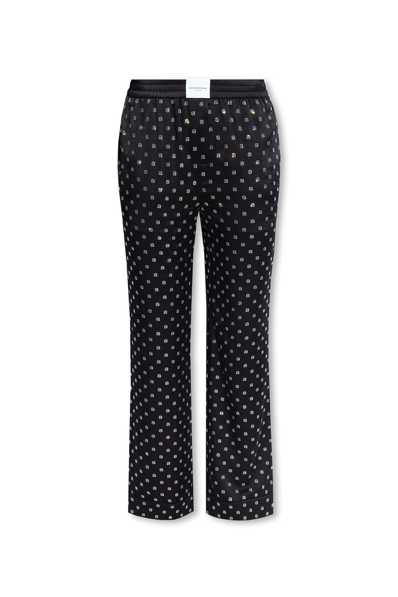 Alexander Wang Monogrammed silk trousers