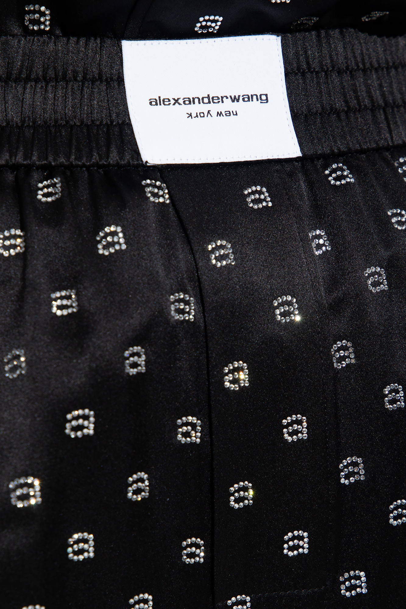 Alexander Wang Monogrammed silk trousers